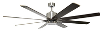  18059 - 8-Blade 66" NK Fan Silver/Walnut Blades 16W LED Light Kit 3000K